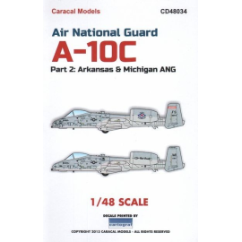 Air National Guard A-10C Part 2: Our second sheet in our successful A-10C series with markings for 1/48 Eagle sheet Provides opt