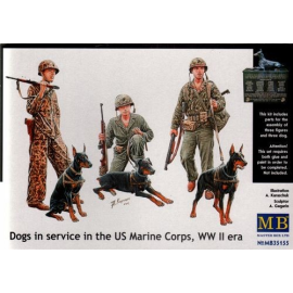 Dogs in the service in Marine Corps, WW II era