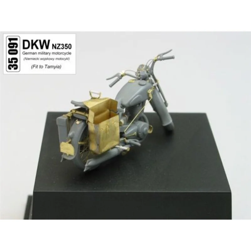 DKW motorcycle (designed to be assembled with model kits from Tamiya)