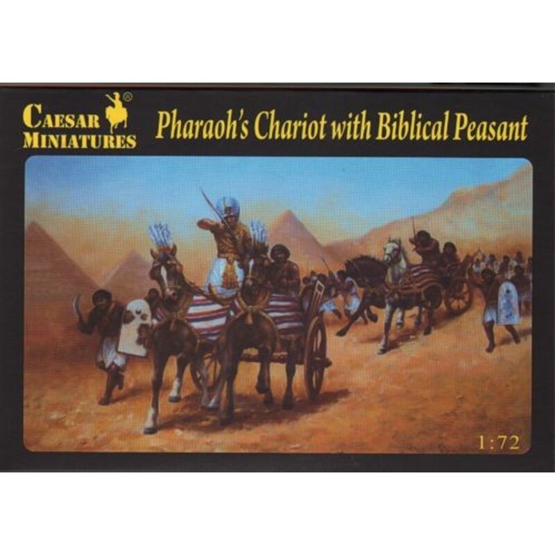 Pharaoh's Chariot with Biblical Peasant Figure