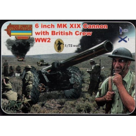 6 Inch Mk.XIX Cannon with British Crew (WWII) Strelets Arms sets