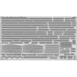 Prince of Wales cranes and railings (designed to be used with Tamiya kits) 1/350 - Eduard 53089