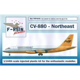 Convair 880 Northeast Yellowbird laser / silk-screened decals 1/144 - F-rsin Plastic P4045 Model kit
