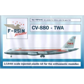 TWA Convair 880 laser decals 1/144 - F-rsin Plastic P4046 Model kit