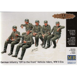 German Infantry Off to the Front Vehicle Riders 1/35 - Master Box 35137 Model kit