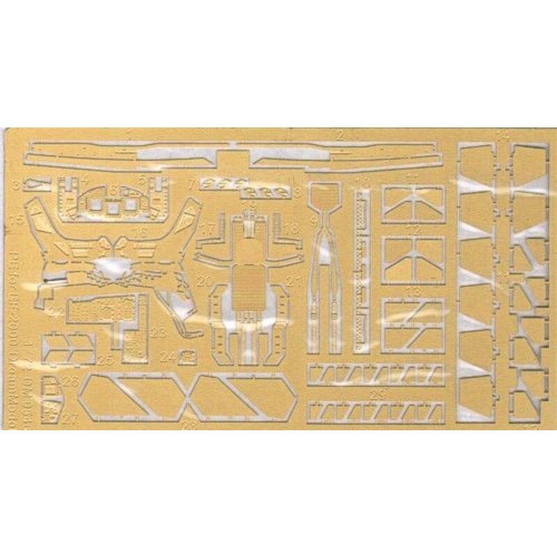 PE for Eurofighter EF-2000A Typhoon (designed to be used with Hasegawa kits)