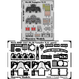 Sk28 Vampire T.11 detail set (Airfix) (UPDATED VERSION OF MMMP7226)