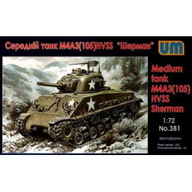 Medium Tank M4A3(105) HVSS Sherman Model kit