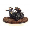 German Zundapp Motorcycles WWII. 6 bikes 15 riders. 6 standing figures. (ex HAT99011)