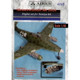 Messerschmitt Me 262 engine detailing (designed to be assembled with model kits from Tamiya). Contains two highly detailed Junke
