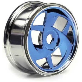 BLUE CHROME WHEELS MINION eighth