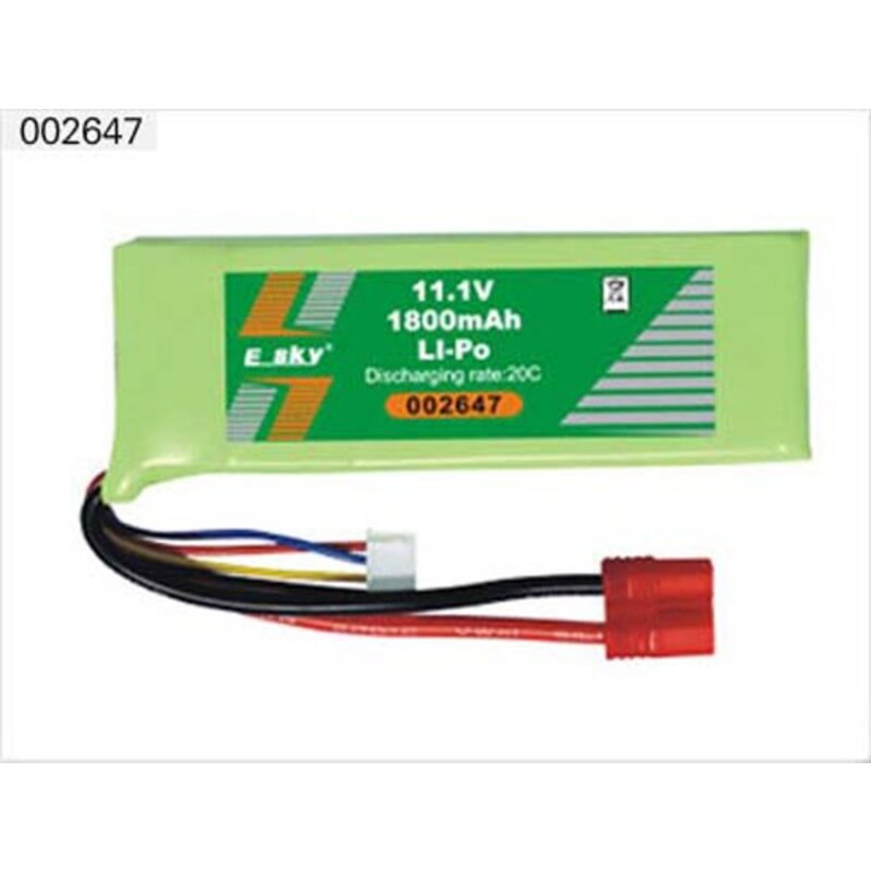 ACCU 1800mA LiPo 11,1 V socket B