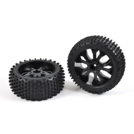 Tires front / black rims (2p) 
