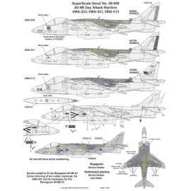 McDonnell -Douglas AV-8B Harrier II Day Attack Harriers3 WP/22 163200 VMA- 223