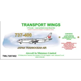 Boeing 737-400 decal set - Japan Transocean Air