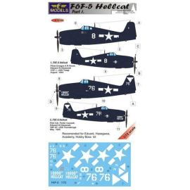 Grumman F6F-5 Hellcat Part I (designed to be used with Eduard, Hasegawa, Academy, Hobby Boss and Tamiya kits)