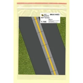 RAF Taxiway (tarmac and concrete panels) A single 1:144 scale sheet depicting an actual military aircraft base or helicopter lan