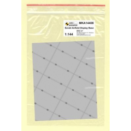 Soviet Base (rectangular concrete panels) A single 1:144 scale sheet depicting an actual military aircraft base or helicopter la