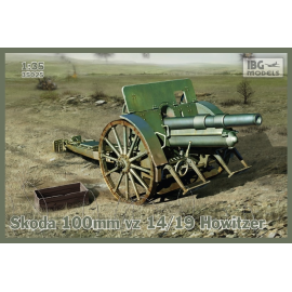 100mm Skoda vz 14/19 Howitzer (optional metal barrel included) Model kit