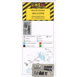 Mikoyan MiG-21PFM - Detail PE set (designed to be used with Eduard kits)