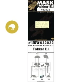 FOKKER E.I - MASKS (designed to be used with Wingnut Wings kits)