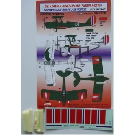 de Havilland DH.82 Tiger Moth on skis Norwegian Army Air Force part 2 (designed To Be Farming with Airfix, Pavla Models and AZ M