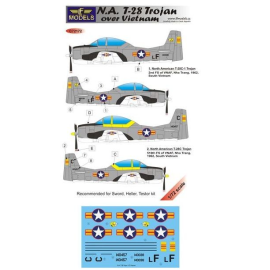 North American T-28 Trojan over Vietnam (designed To Be Farming with Sword, Testor and Heller kits)