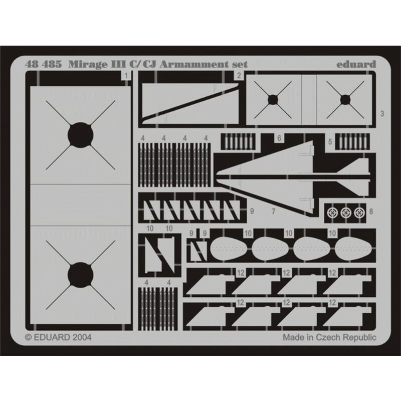 Dassault Mirage III armament (designed to be assembled with model kits from Eduard)
