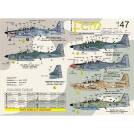 Embraer EMB-314 Super Tucano part 1 (Brazil, Indonesia, Mauritania, Rep. Dominicana & Burquina Faso)