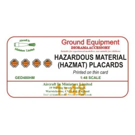 Hazardous Materials (HAZMAT) Placards.For more information on this product, please click link to go to the Aircraft In Miniature