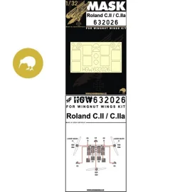 Roland C.II & C.IIa - Masks 1/32 - (designed to be used with Wingnut Wings kits)