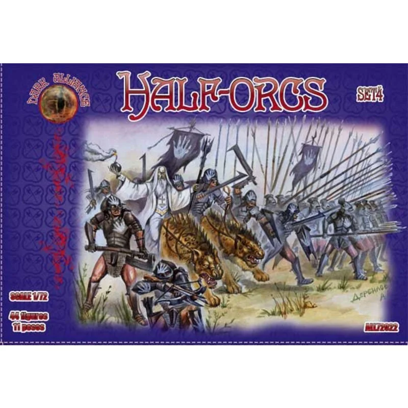 Half-orcs set 3 Figurines for role-playing game