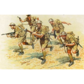 British Infantry in action Northern Africa WW II era Master Box