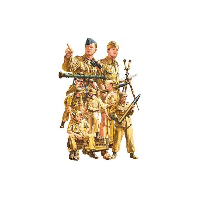 German Afrika Korps Luftwaffe Artillery crew set