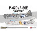 P-47D & F-86E As Gabreski