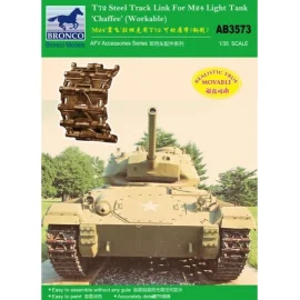 T-72 Steel T-rack Link for M24 Light T-ank Chaffee (Workable)