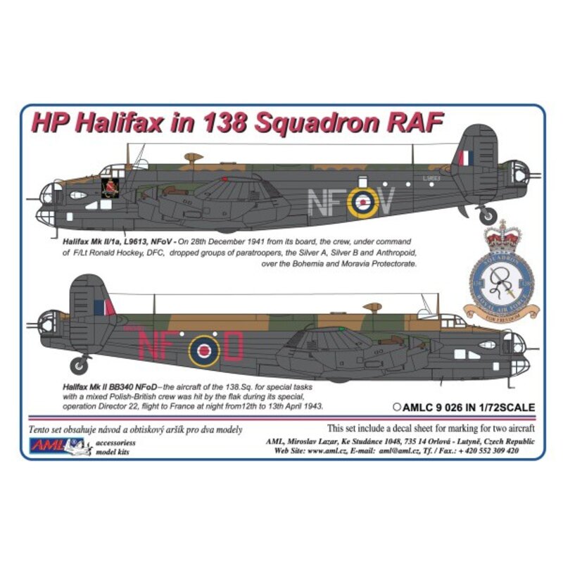 Handley-Page Halifax Mk.I/Mk.II in 138 Squadron RAF