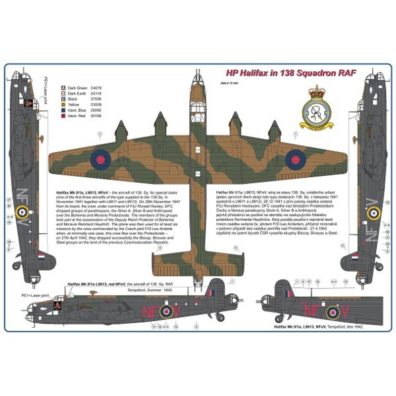 Handley-Page Halifax Mk.I/Mk.II in 138 Squadron RAF