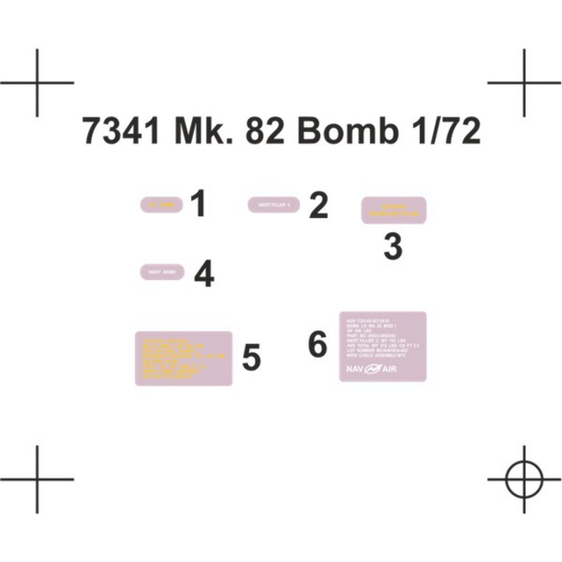 Mk.82 Bomb (2 pcs) One of the most commonly used type of modern American bombs, the 500lb Mk.82, saw the service for the very fi