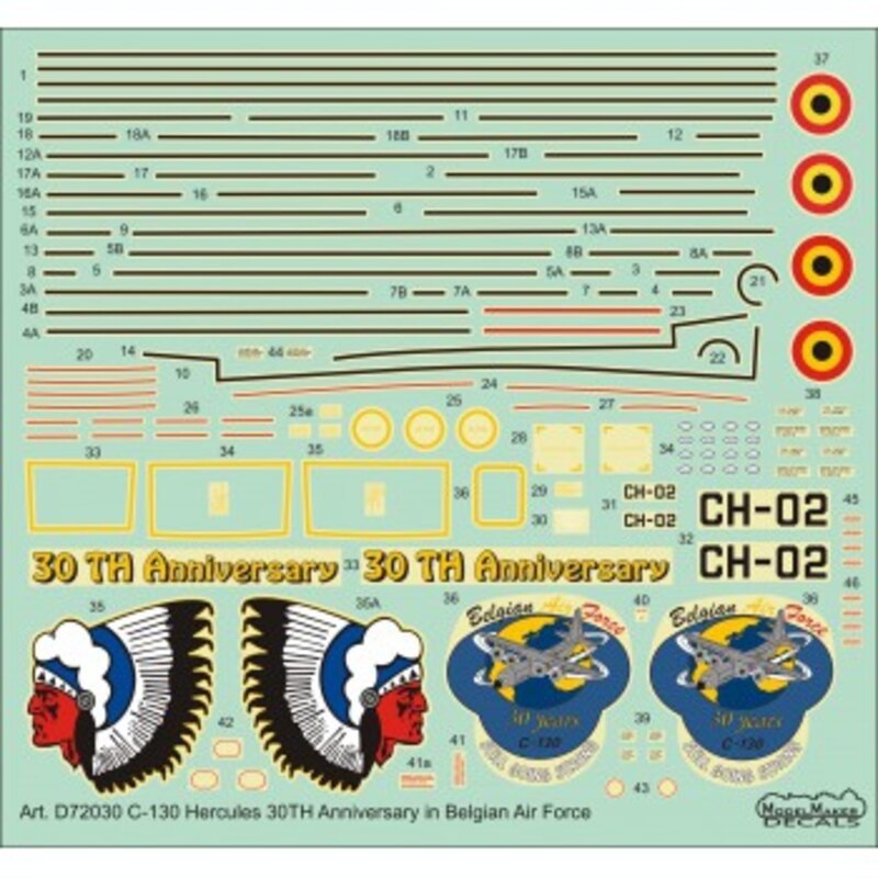 Lockheed C-130 Hercules 30TH Anniversary in Belgian Air force