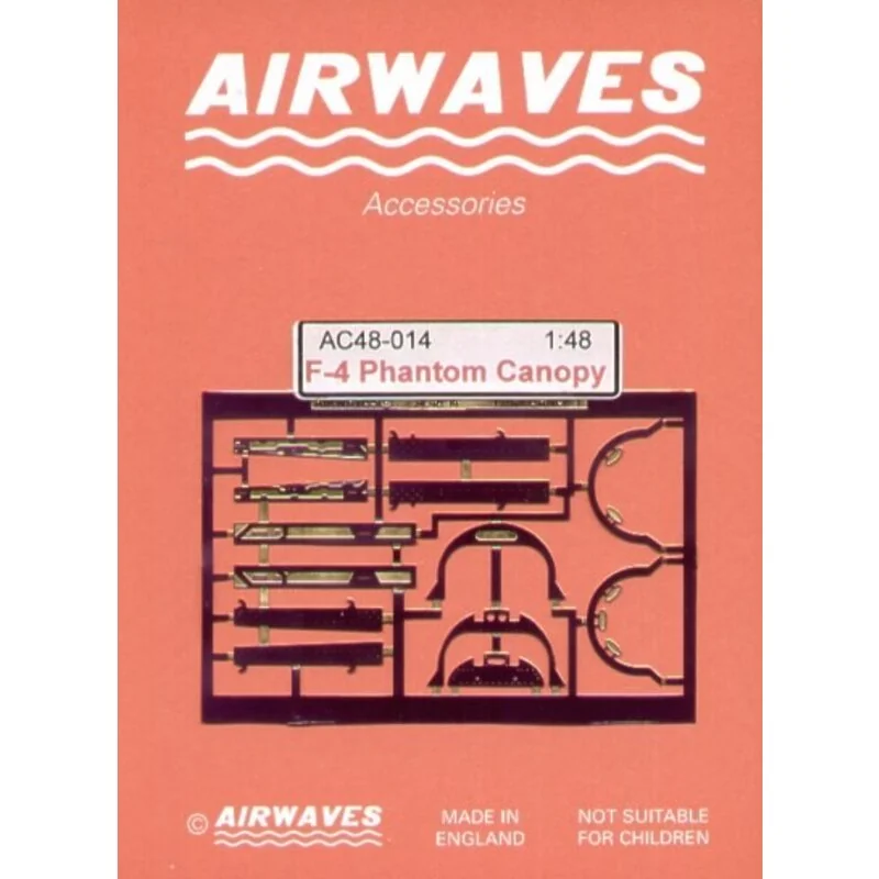 F-4 Phantom canopy set (designed to be assembled with model kits from Hasegawa)