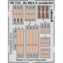 Junkers Ju 88A-5 seatbelts (designed to be used with ICM kits)