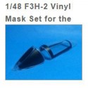 Canopy and Wheel Hub Masks for the McDonnell F3H-2 Demon (designed to be used with Hobby Boss kits)