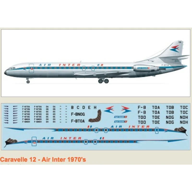 Caravelle 12 Air Inter 70s