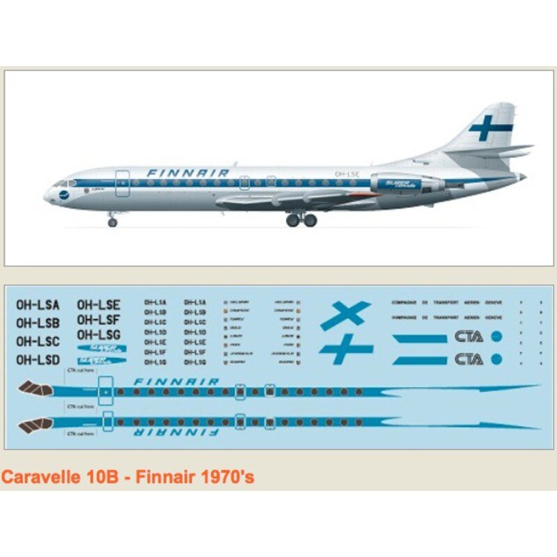 Caravelle 10B Finnair 70s