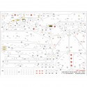 McDonnell F-4 Phantom stencils on segments/panels (designed to be used with Academy and Eduard kits)
