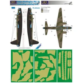 Mask Vickers Wellington Mk.IC (designed to be used with Trumpeter kits)