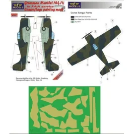 Grumman Martlet Mk.IV FAA service camouflage pattern paint mask (designed to be used with Airfix, AZ Models, Academy, Hasegawa,