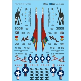 McDonnell F-4 Phantoms IIs: F-4B, VF-51, F-4J and VF-96 -