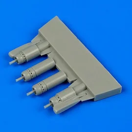 Vought F4U-5 Corsair gun barrels with pylons (designed to be used with Hasegawa kits)